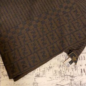 FENDI Zucca Scarf 100% Authentic